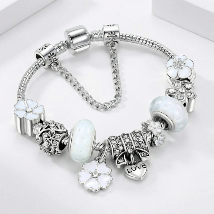 Charmélia - Adjustable Charm Bracelet With Love Pendant