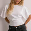 Klassisk Rund Hals Sommar T-Shirt för Kvinnor