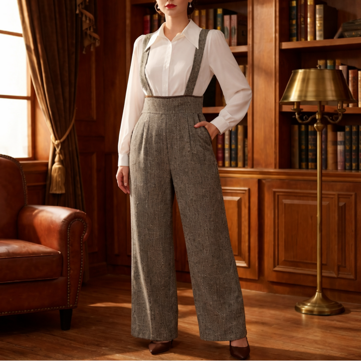 Bredben Vintage Hängslen Jumpsuit