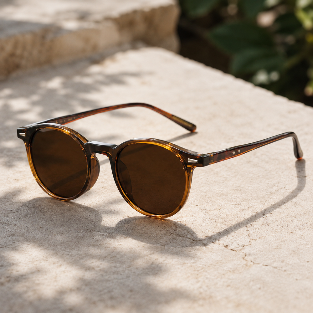 Ronde Zonnebril Gepolariseerd Voor Dames – UV400 Retro look