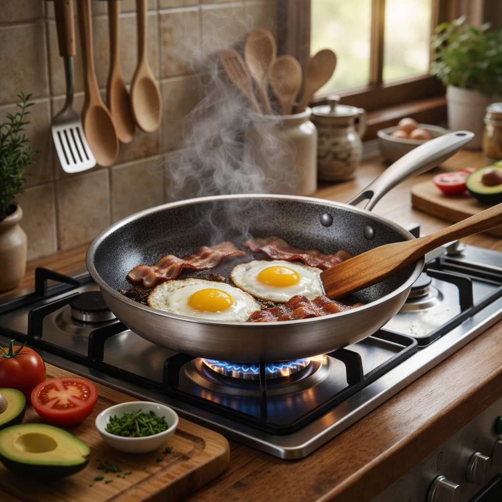 Non-Stick Wok-Stil Stekpanna