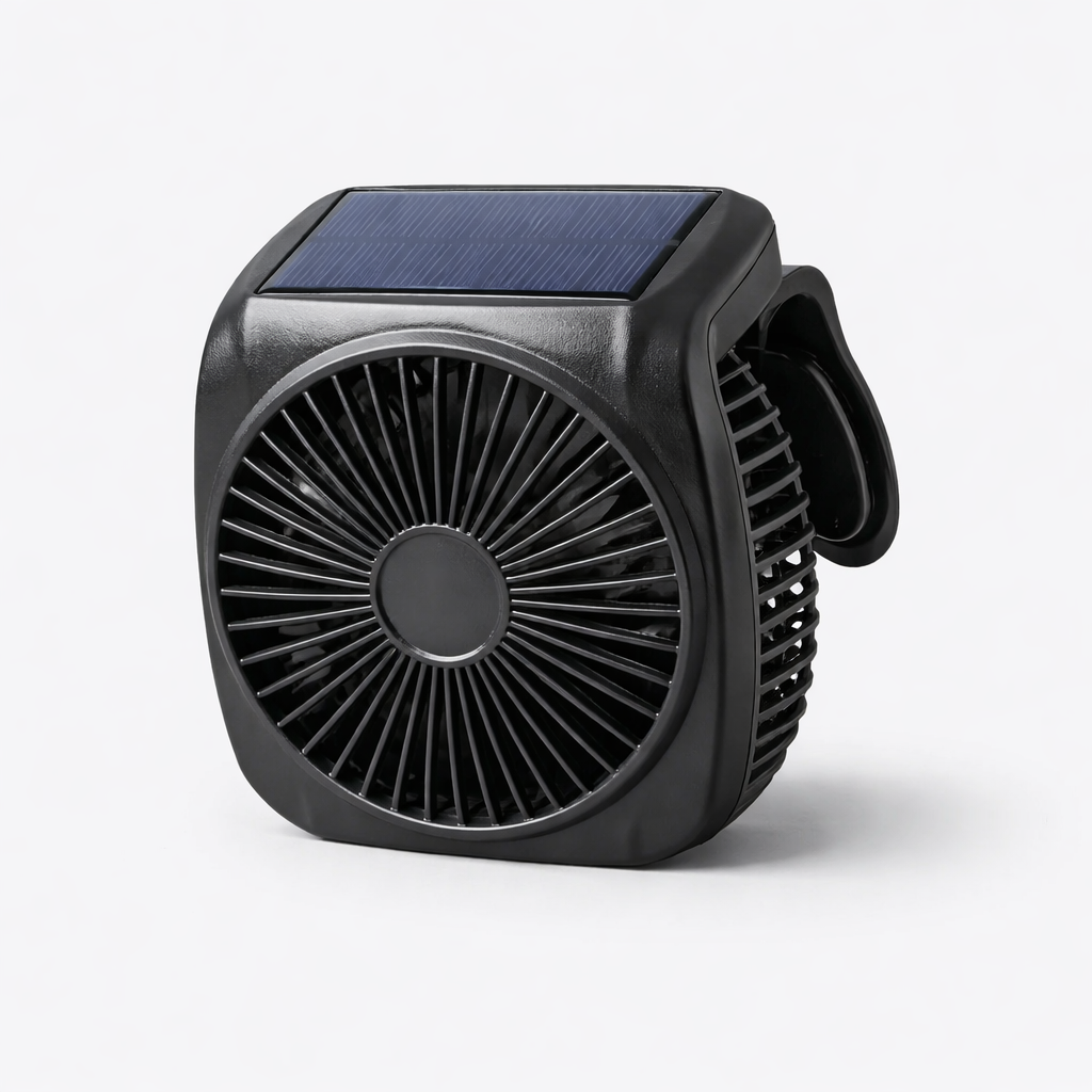 Solcellsdriven bilfönster ventilationsfläkt