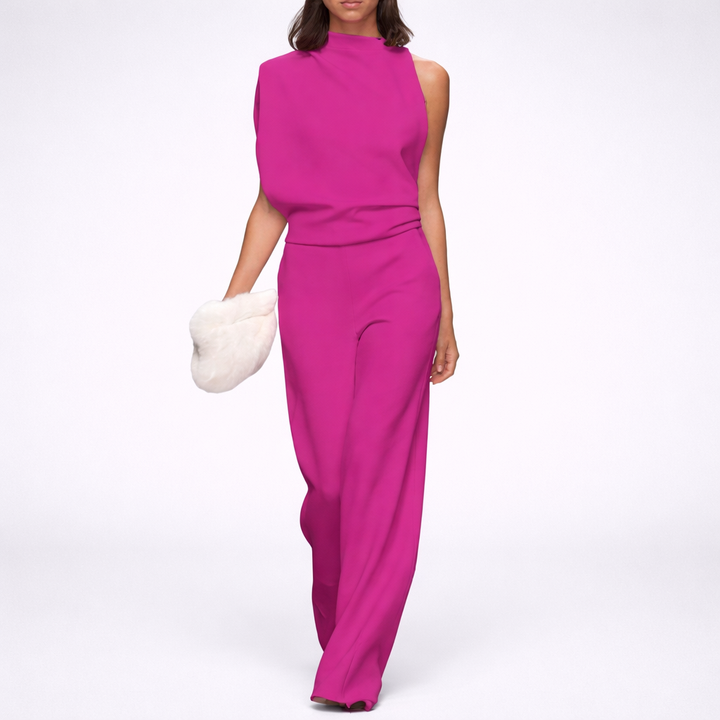 Ärmlös Jumpsuit med Öppen Bak för Kvinnor