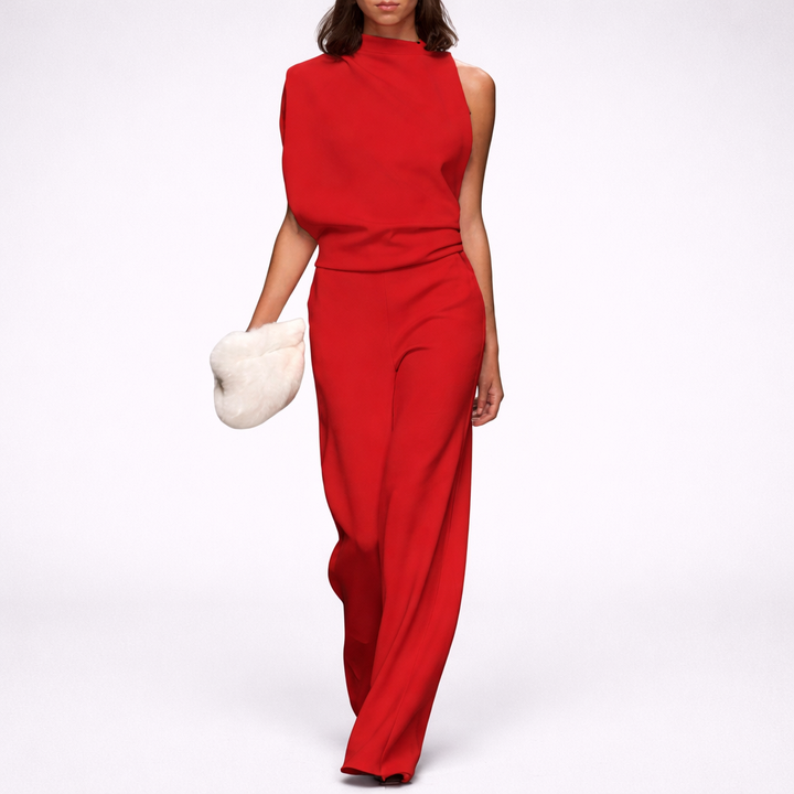 Ärmlös Jumpsuit med Öppen Bak för Kvinnor