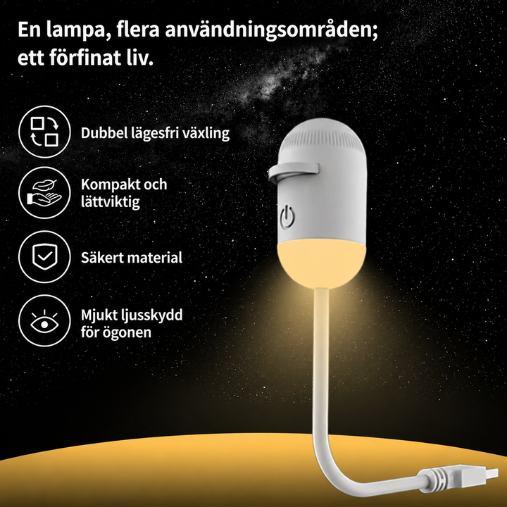 Nattlampa för sovrummet – sänglampa