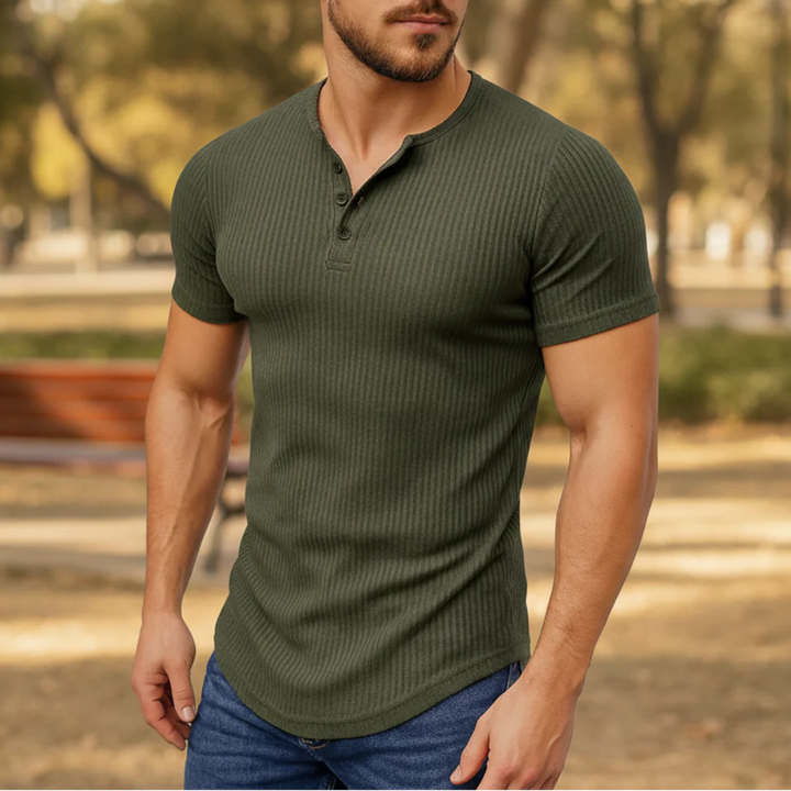 Herrars Muskel-passform T-shirt