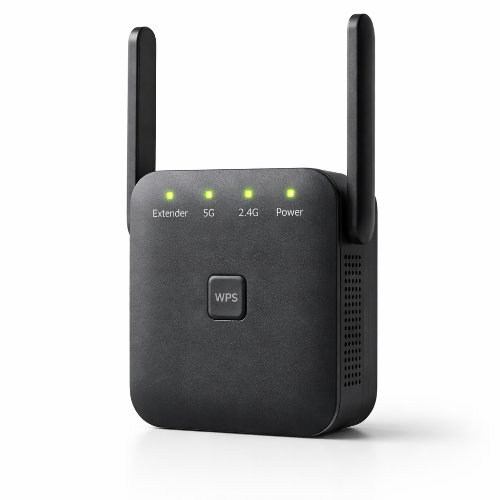 Dual-Band Plug-In Wi-Fi Omfattning