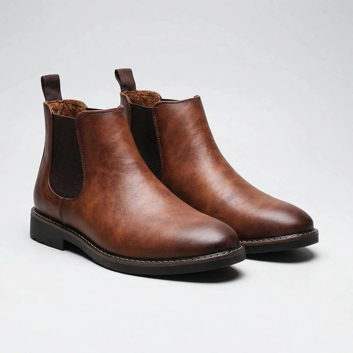 Chelvrox - Slip-On Ankle Chelsea Boot For Men