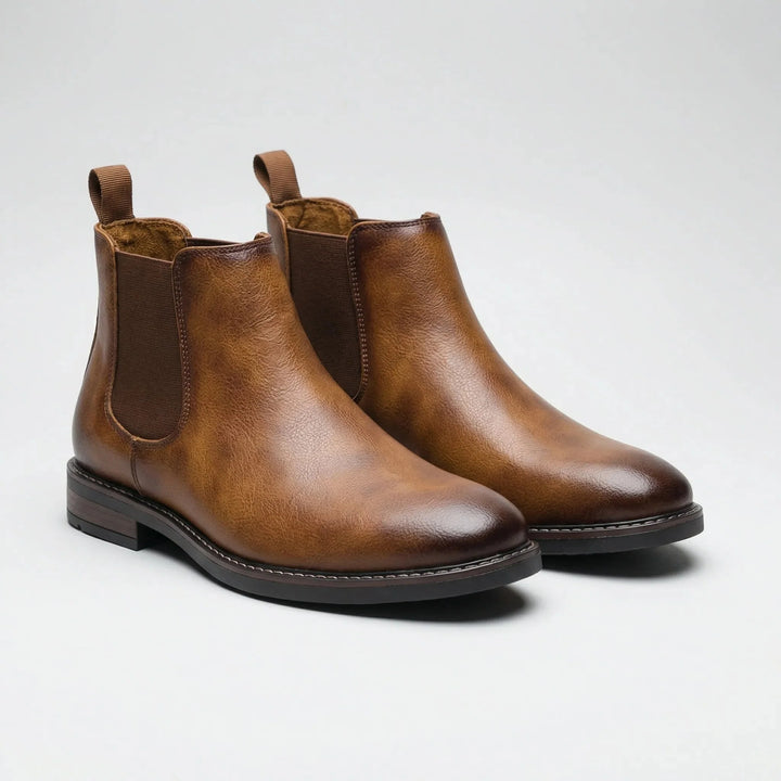 Chelvrox - Slip-On Ankle Chelsea Boot For Men