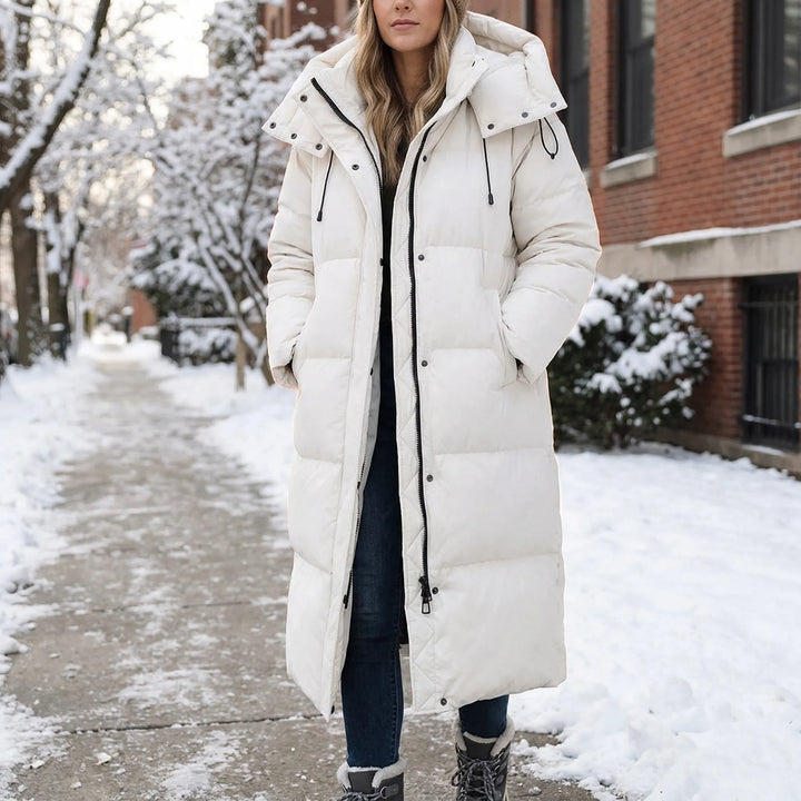 Chilluxe - Long Hooded Insulated Puffer Jacket