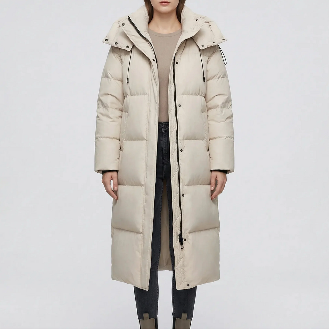 Chilluxe - Long Hooded Insulated Puffer Jacket