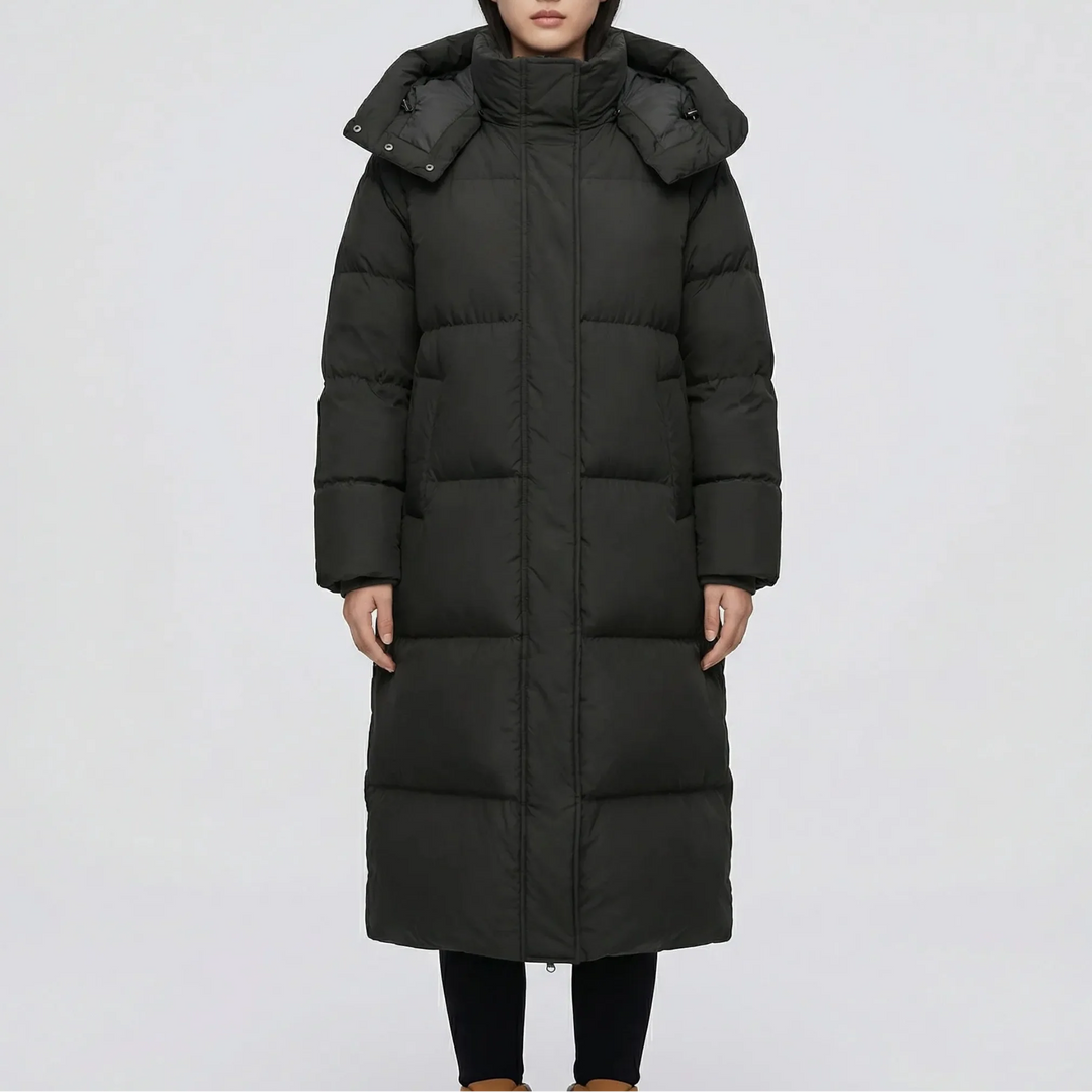 Chilluxe - Long Hooded Insulated Puffer Jacket