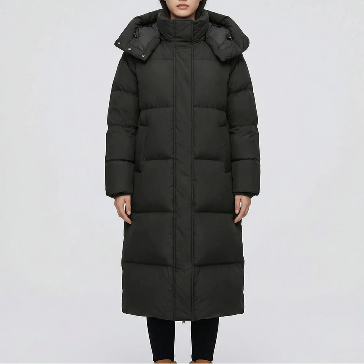 Chilluxe - Long Hooded Insulated Puffer Jacket