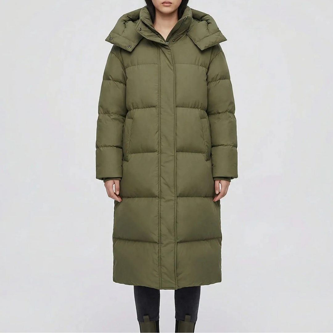 Chilluxe - Long Hooded Insulated Puffer Jacket