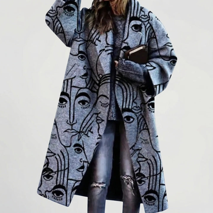 Chromacoat - Colorblock Plaid Longline Coat