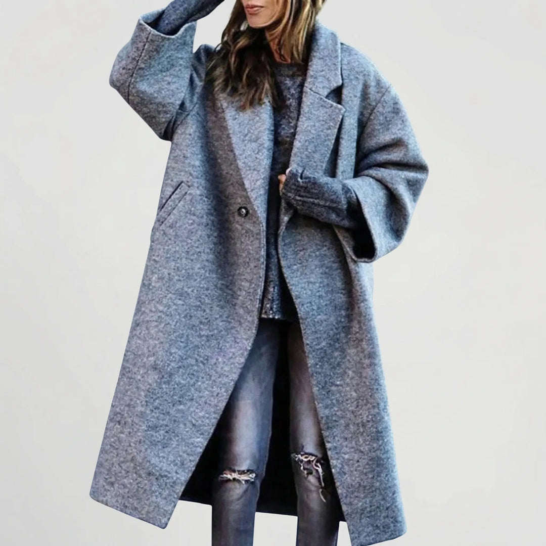 Chromacoat - Colorblock Plaid Longline Coat