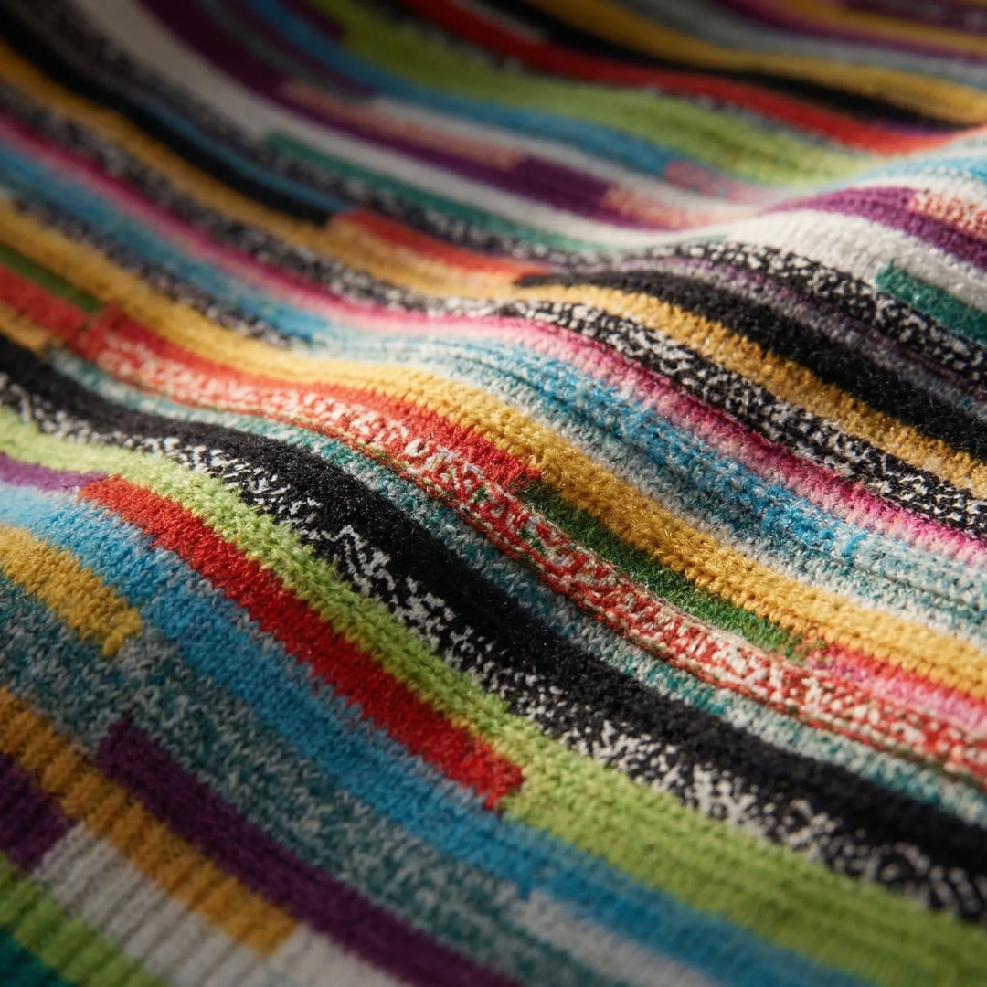 Chromelle - Multicolored Horizontal Stripe Knit Sweater