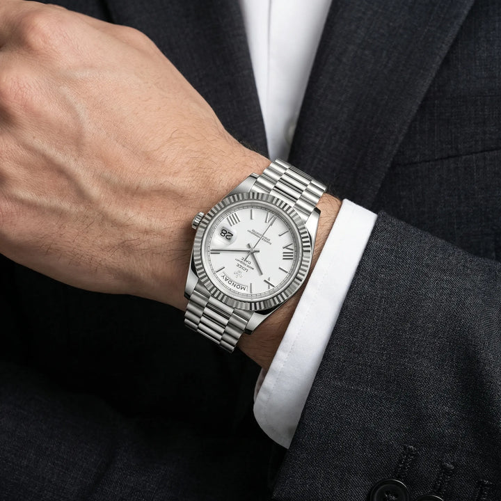 Chrovalux - 41mm Classic Dial Men's Wristwatch