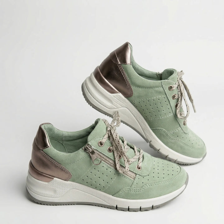 Chunkiva - Chunky Wedge Sole Lace-Up Sneaker