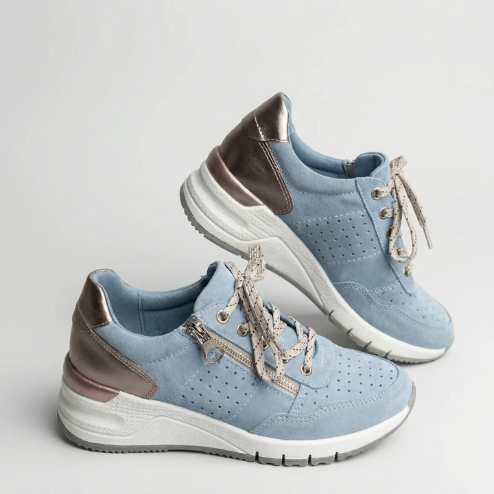 Chunkiva - Chunky Wedge Sole Lace-Up Sneaker