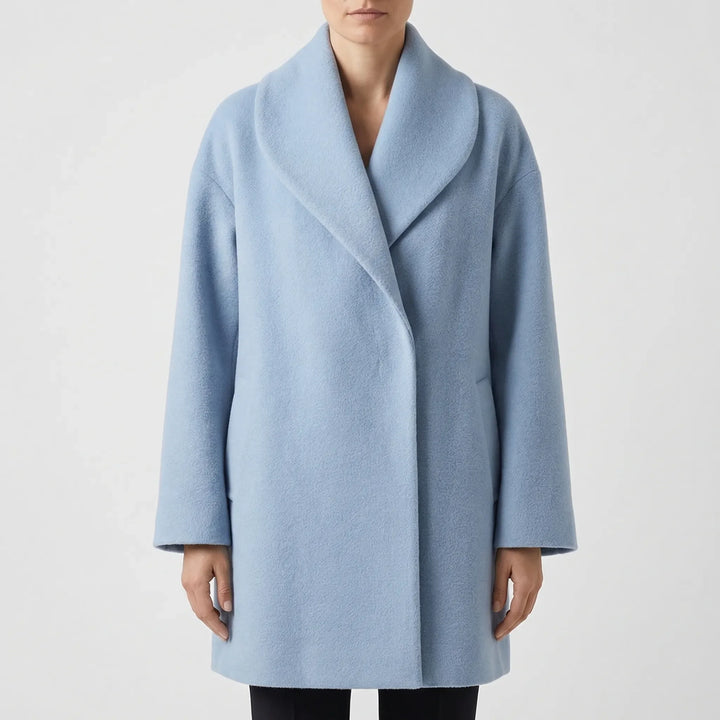Clairette - Wide-Collar Hip-Length Women's Jacket