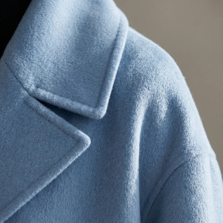 Clairette - Wide-Collar Hip-Length Women's Jacket
