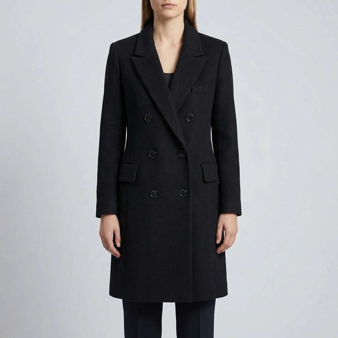 Clareven - Double-Breasted Longline Winter Coat