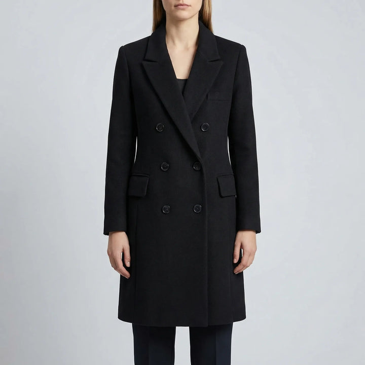 Clareven - Double-Breasted Longline Winter Coat