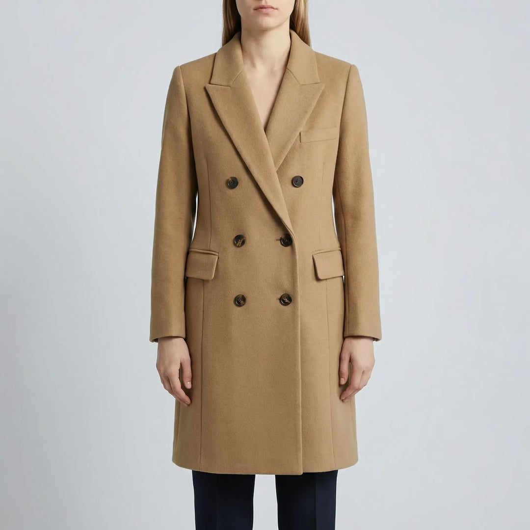 Clareven - Double-Breasted Longline Winter Coat