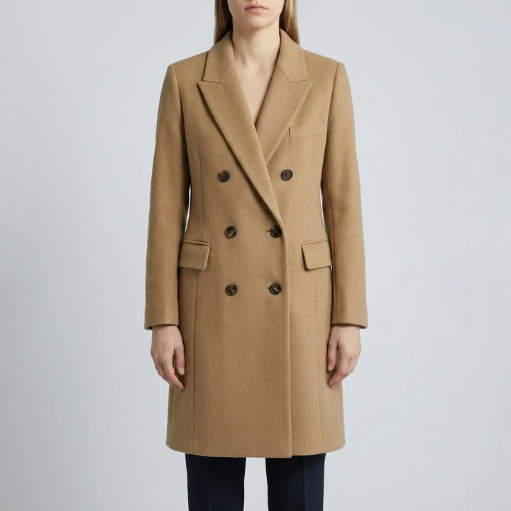 Clareven - Double-Breasted Longline Winter Coat