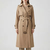 Dubbelknäppt Mittlång Trench Coat
