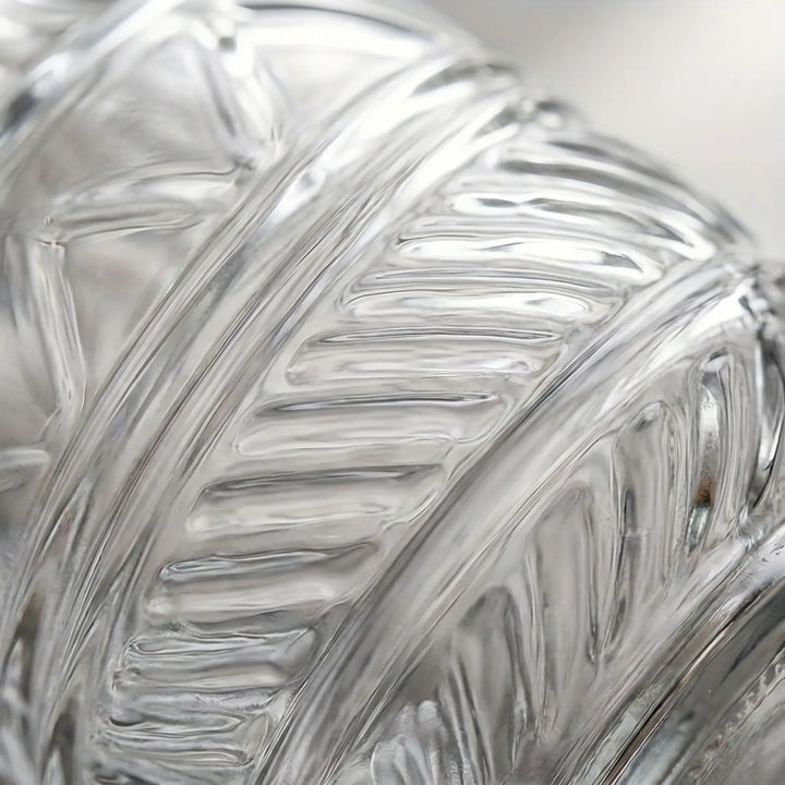 Clariven - Embossed Clear Glass Vase Set