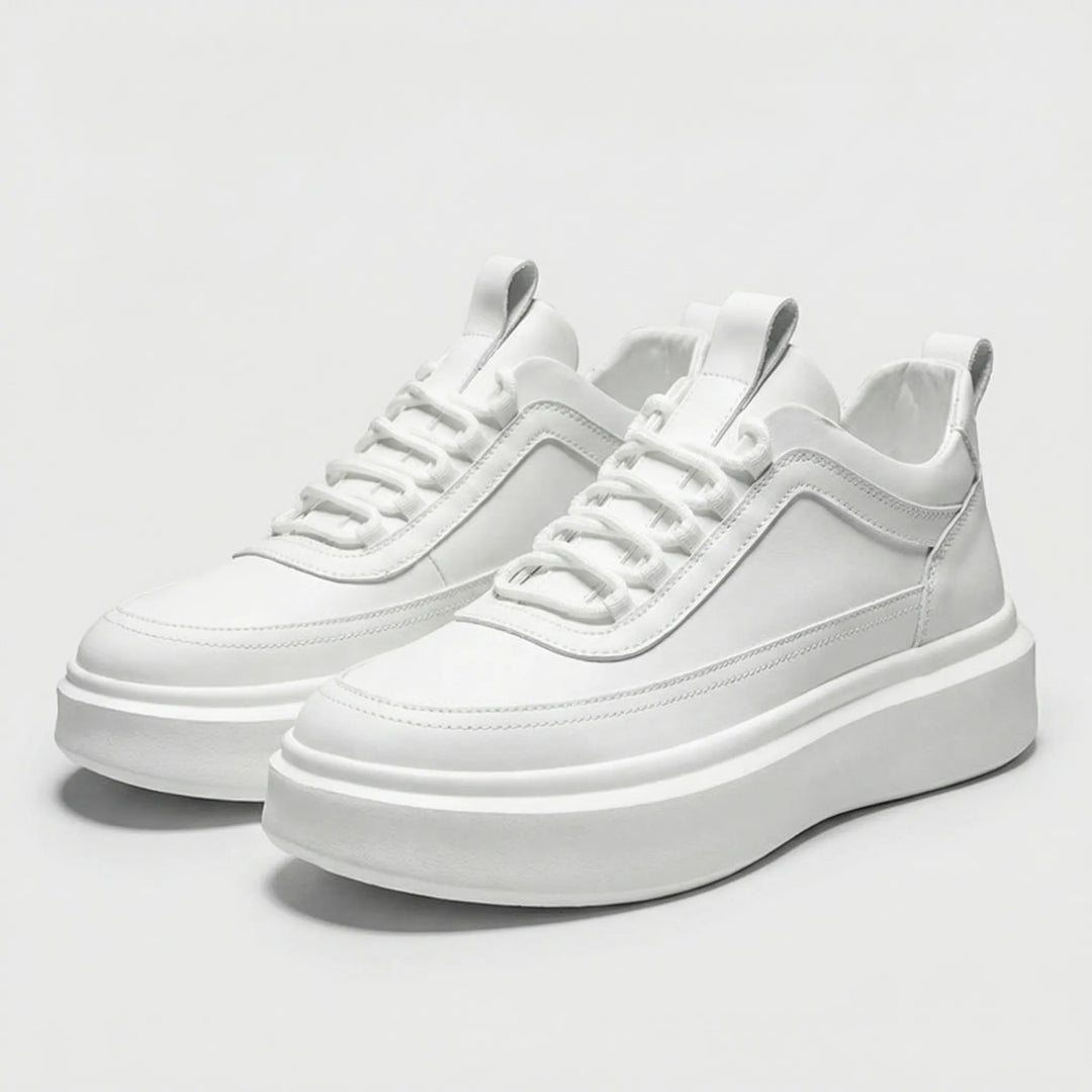 Clarven - Minimalist Low-Top Lace-Up Sneaker