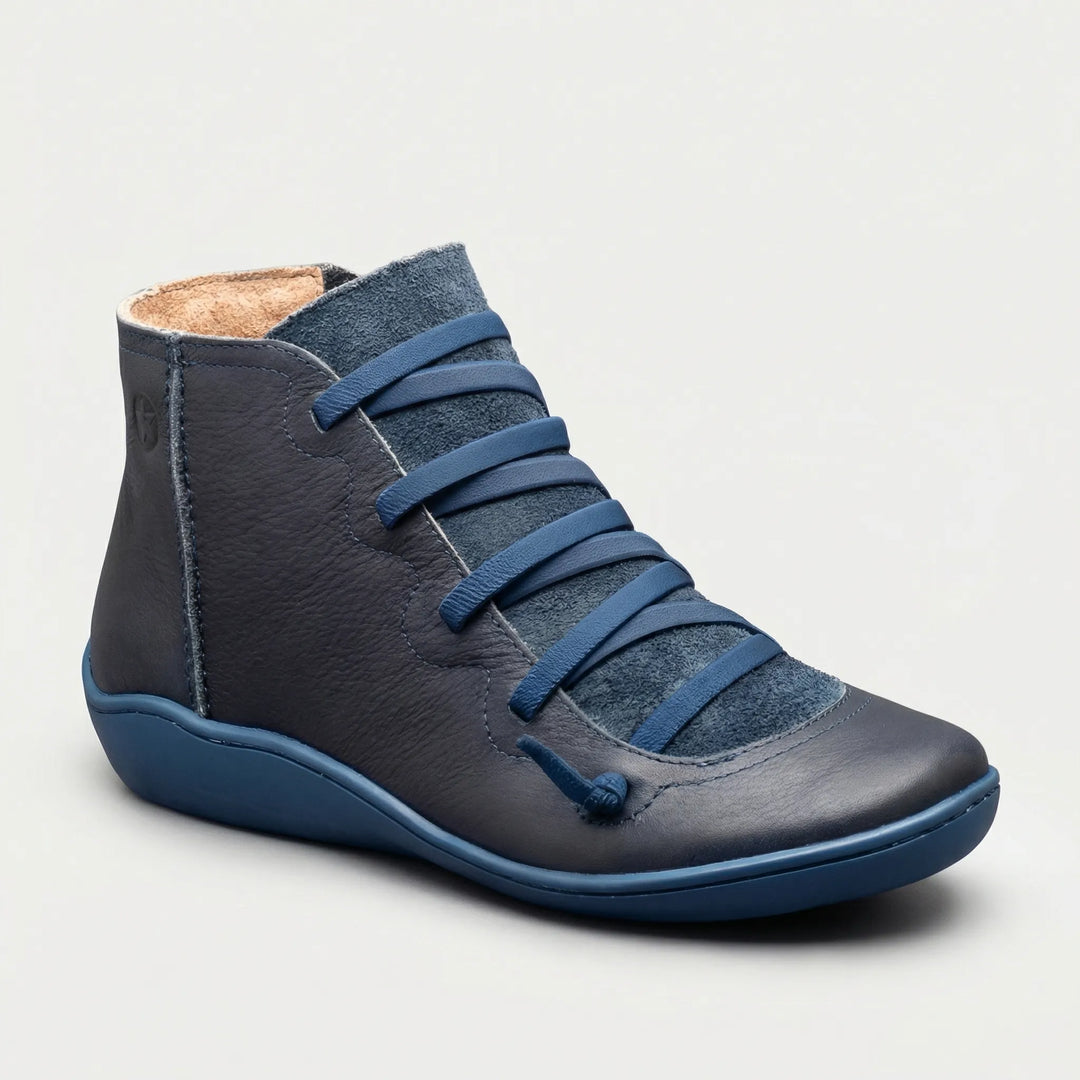 Classiquel - Low Wedge Lace-Up Ankle Boot