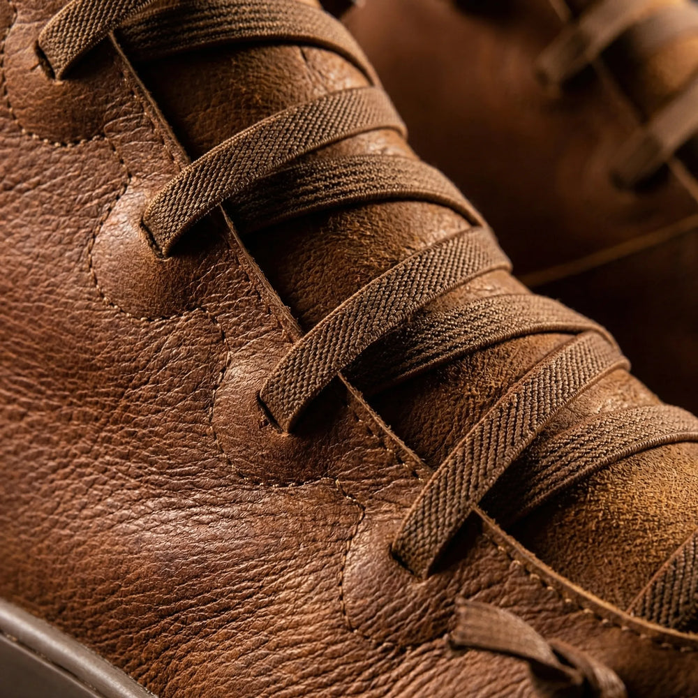 Classiquel - Low Wedge Lace-Up Ankle Boot