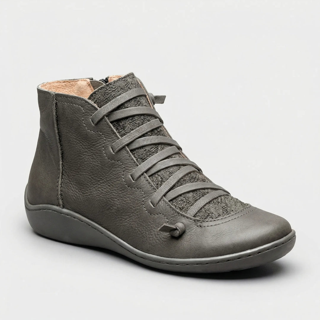 Classiquel - Low Wedge Lace-Up Ankle Boot