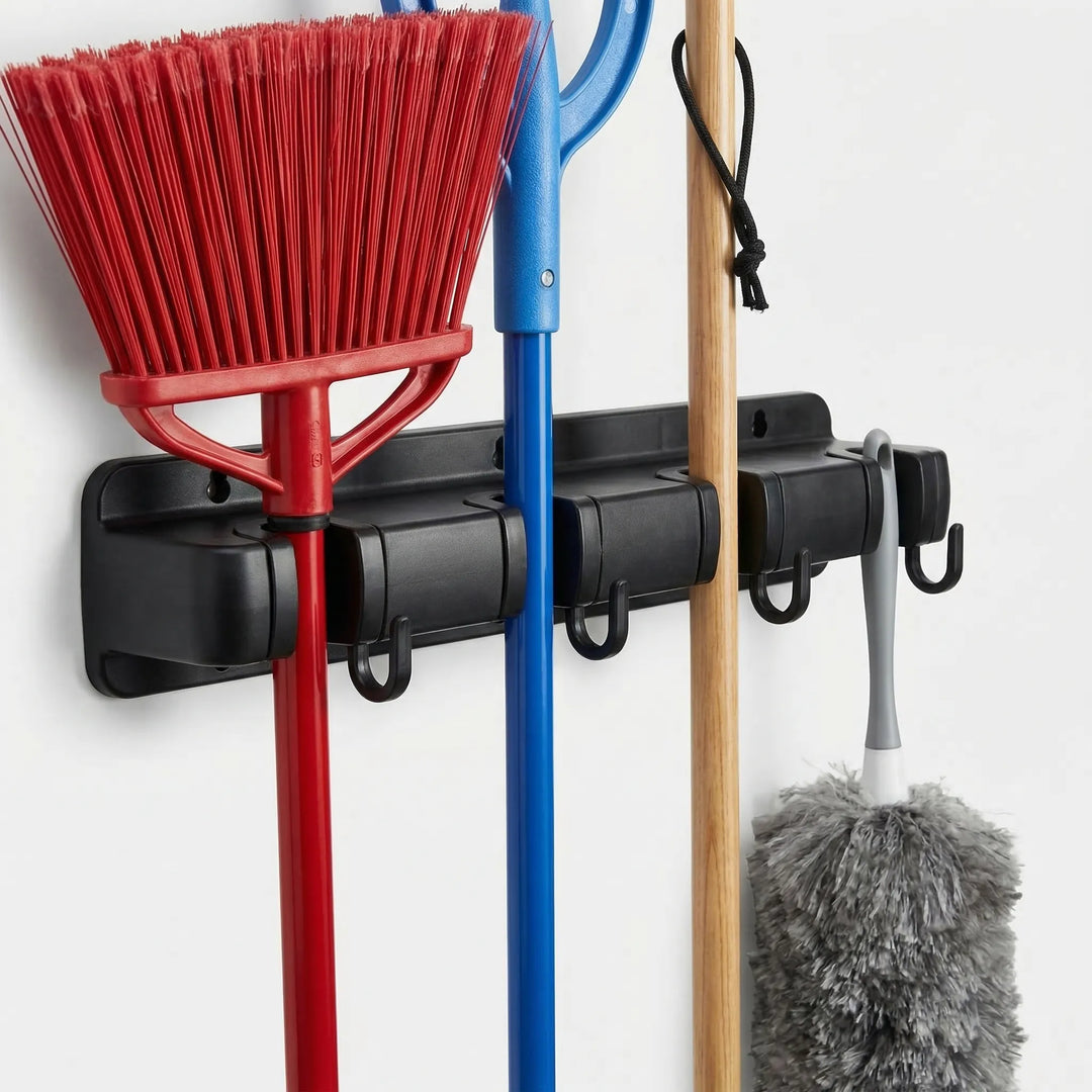 Claxori - Wall-Mount Broom And Mop Holder