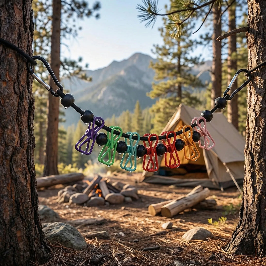 Cliplyne - Elastic Portable Travel Clothesline