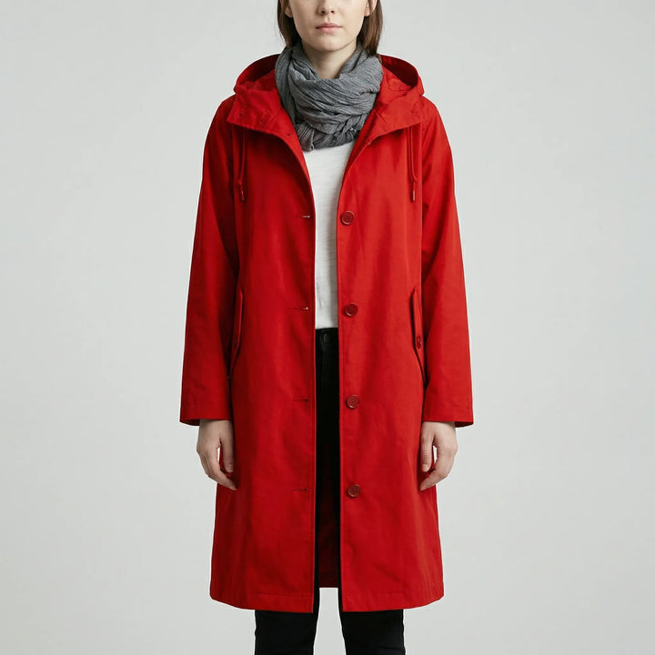 Clouddrape - Oversized Hooded Women's Raincoat