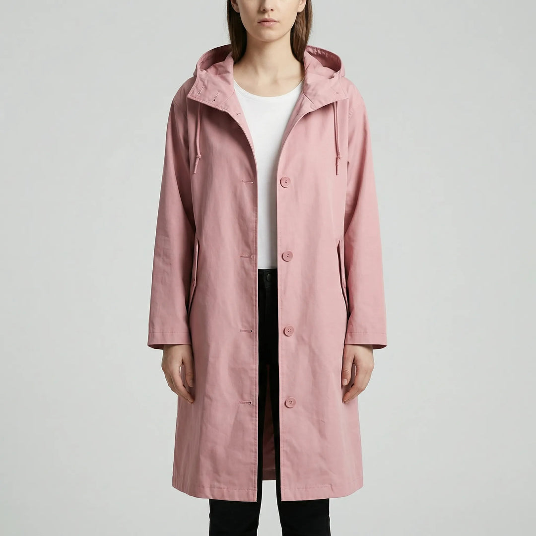 Clouddrape - Oversized Hooded Women's Raincoat