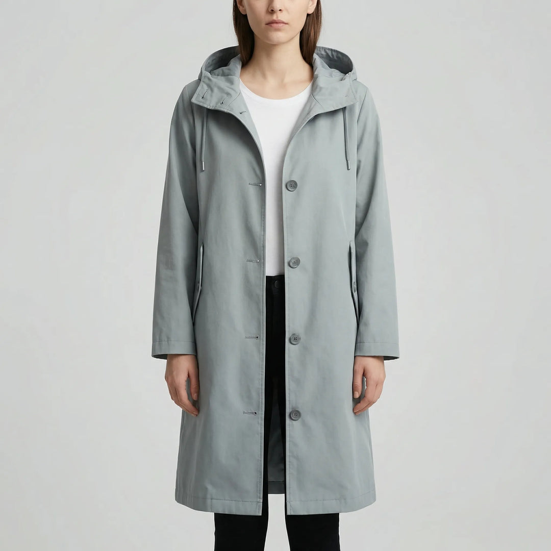 Clouddrape - Oversized Hooded Women's Raincoat