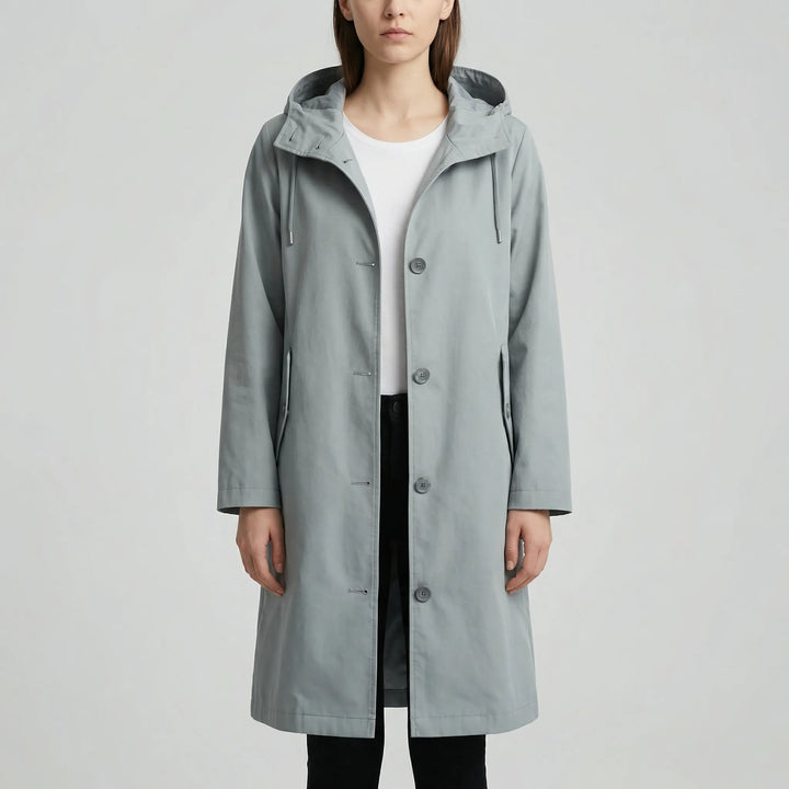Clouddrape - Oversized Hooded Women's Raincoat