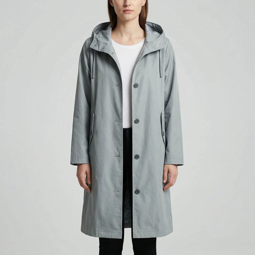 Clouddrape - Oversized Hooded Women's Raincoat