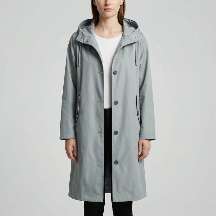 Clouddrape - Oversized Hooded Women's Raincoat