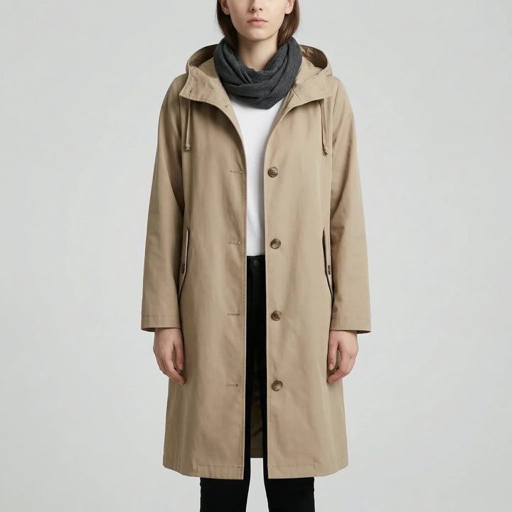 Clouddrape - Oversized Hooded Women's Raincoat