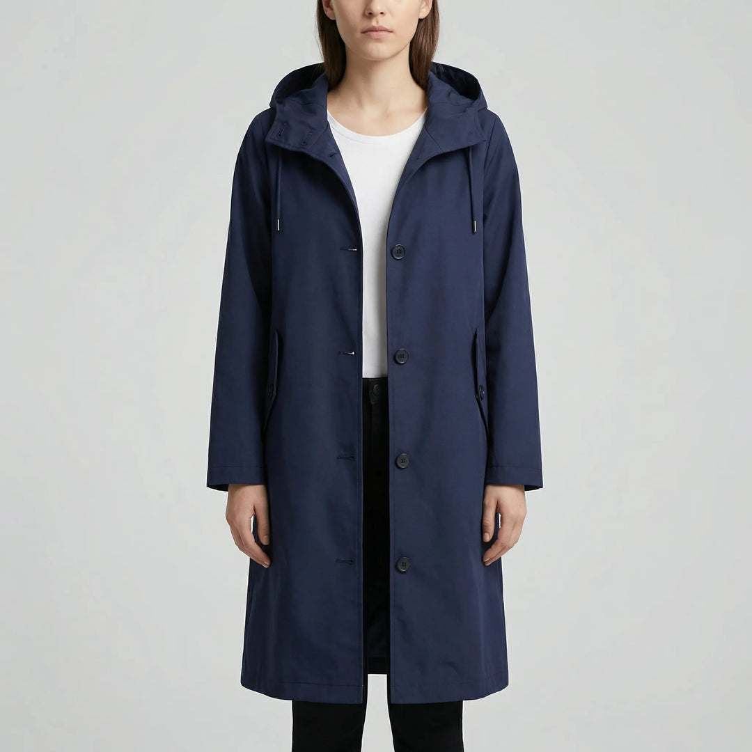 Clouddrape - Oversized Hooded Women's Raincoat