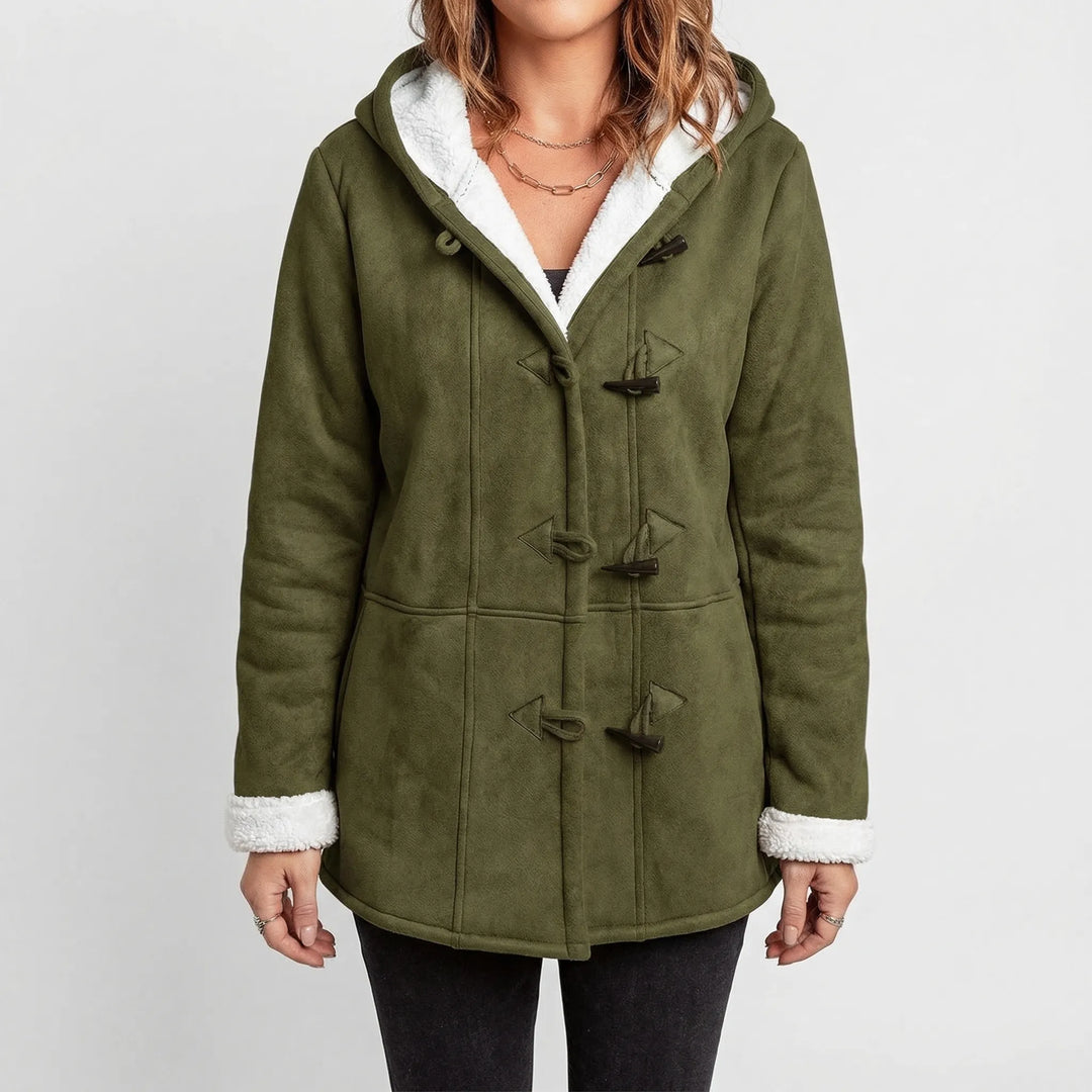 Clovima - Hooded Toggle Closure Women's Jacket