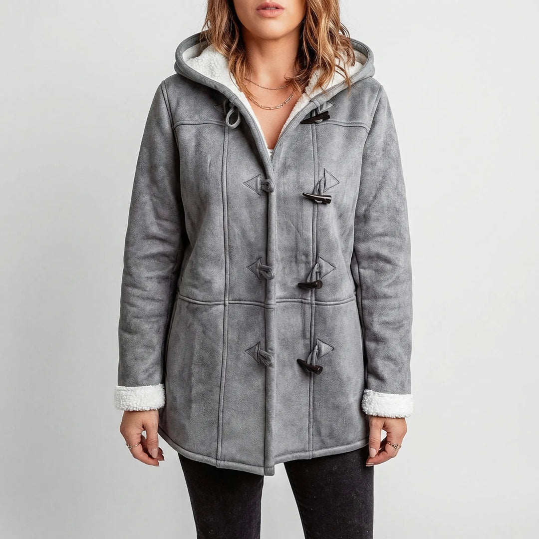 Clovima - Hooded Toggle Closure Women's Jacket