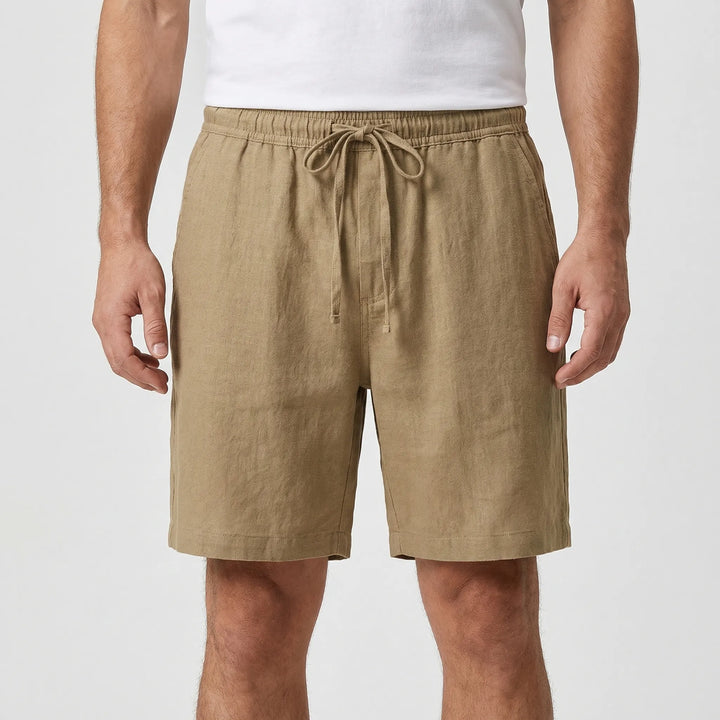 Coastern - Solid Color Drawstring Shorts