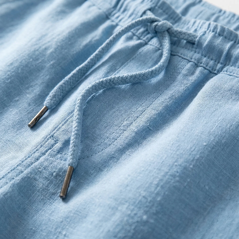 Coastern - Solid Color Drawstring Shorts